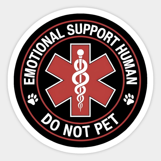 emotional-support-husband-do-not-pet Sticker by ArtistTee ⭐⭐⭐⭐⭐